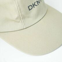 90s DKNY ダナキャランニューヨーク ロゴ キャップ チノツイル生地 ベージュ USA製_画像6