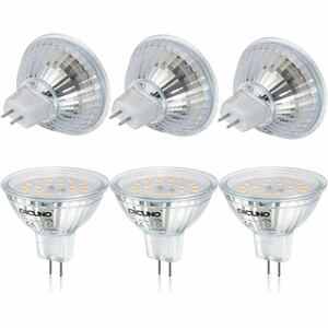 DiCUNO MR16 12V LED電球 GU5.3口金 50W形ハロゲン相当（5W）電球色 2700k 高輝度500lm スポットライト 非調光 ６個セット