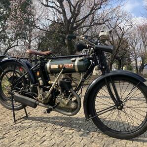 1925 BSA B25 ラウンドタンク 250cc 単気筒 戦前車 英国 バーミンガムの画像10