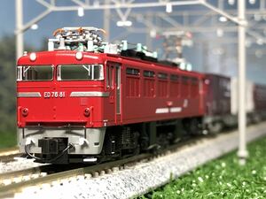 KATO 3013-3 ED76 0後期形 JR貨物更新車【 ED76 81・東芝】新品加工品、高輝度常点灯ライトユニット搭載、マグネット装着品