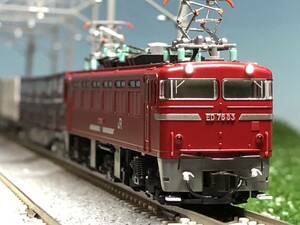 KATO 3013-3 ED76 0後期形 JR貨物更新車【 ED76 83】新品加工品、高輝度常点灯ライトユニット搭載、マグネット装着、 HM4個付き