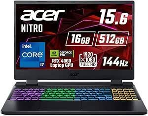 ゲーミングノートパソコン Nitro 5 AN515-58P-N76Y46/4 Windows 11 Pro 第12世代Intel Core i7 16GBメモリー 512GB SSD RTX 4060