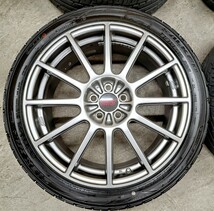 【ほぼ新品】スバル レガシィ tuned by sti 純正 18インチ ホイールタイヤ 4本セット 2023 ファルケン 215/45R18 バリ山 PCD100 7.5J BRZ_画像3