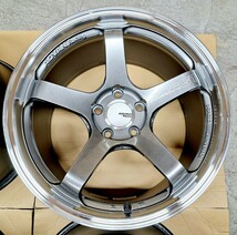 【極上品】ヨコハマ アドバンレーシングGT ホイール 4本 18インチ 10J 114.3 スバル WRX STI ランエボ GRヤリス カローラ 定価38万円 _画像5