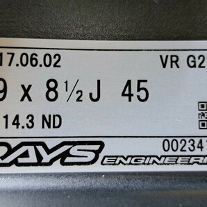 【極上品】RAYS VOLK RACING G25 ホイール 19インチ 8.5J 114.3 鍛造 スバル レヴォーグ WRX S4 フォレスター トヨタ アルファード レイズの画像10