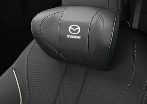 マツダ Mazda 車用記憶 通気性弾性 ネックパッド レザー 首 ネック 2個 CX-3 CX-5 CX-8 MPV RX-8 4色選択可