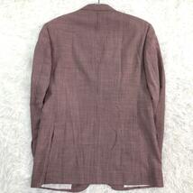 ビームスエフ【リングジャケット製 希少サイズ L】BEAMS F RING JACKET リングヂャケット テーラードジャケット 赤 レッド チェック ウール_画像7