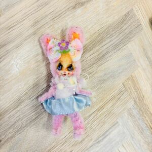 モール人形 ハンドメイド ポリーチェ 着ぐるみドール うさぎちゃん 