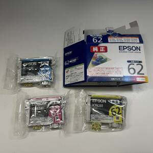 89482●EPSON エプソン 純正 インクカートリッジ ICY62A1 / ICC62A1 3色 セット 未使用 現状品