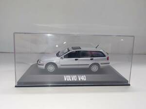 89294 ★ ボルボ　特注　VOLVO　V40　1/43　ミニカー　シルバー　ミニチャンプス　◆