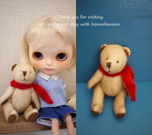 194* автор san meido Винни Пух миниатюра мягкая игрушка 1/6 кукла. ... Blythe 