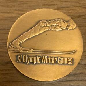 第11回札幌オリンピック（五輪）冬季大会記念メダル 1972年 美品 こ95の画像3