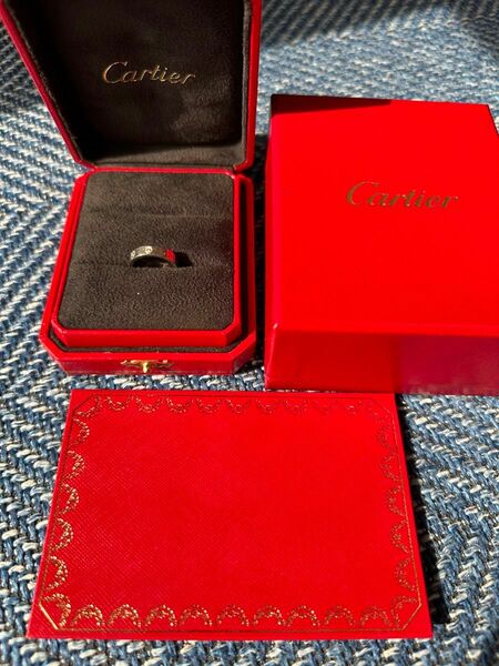 Cartier　ミニラブリング　1Pダイヤモンド　ホワイトゴールド　48 8号