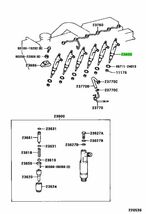 トヨタ ランドクルーザー フューエル インジェクター FUEL Injector Holder Nozzle Set TOYOTA純正 Genuine JDM OEM メーカー純正品 未使用_画像2