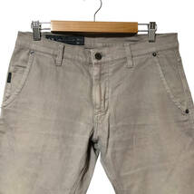 ARMANI EXCHANGE アルマーニ エクスチェンジ SKINNY デニムパンツ ユーズド加工 32 グレー ジップフライ ストレッチ メンズ A4_画像3