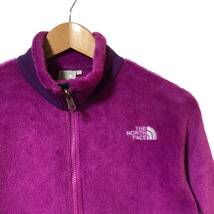 THE NORTH FACE ノースフェイス ジップインバーサミッドジャケット フリースジャケット L パープル ロゴ NAW61204 レディース A13_画像3