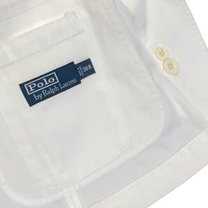 Polo by Ralph Lauren ポロバイラルフローレン テーラードジャケット ブレザー 38R 白 ホワイト シングル コットン メンズ A15の画像6