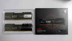 XPG GAMMIX D10 [DDR4 PC4-21300(DDR4-2666) 16GB×2枚組(32GB)] AX4U2666316G16-DBG