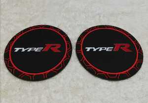 ★ typeR ノンスリップ コースター ★検）HONDA modulo ジェイド VEZEL RS インテグラ FK2 FK8 EK9 EG6 EP3 FD2 シビック DC2 DB8 JDM USDM