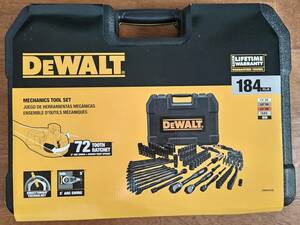 新品 DEWALT メカニカルツールセット 184pcs クロム仕上げ ケース付き