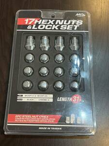 【送料込】マルカサービス MID WHEELS 17 HEX NUTS&LOCK SETホイールナット ロックナットセット M12×P1.5 【未使用品】