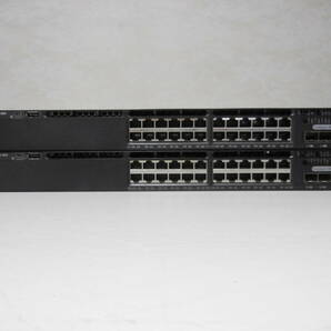 《》【中古】2台SET Cisco WS-C3650-24TS-E Catalyst 3650シリーズ ipservicesライセンス 初期化の画像1
