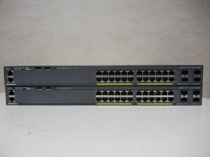 《》【中古】2台SET Cisco WS-C2960X-24TS-L Catalyst 2960-Xシリーズ 初期化