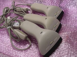 = used * barcode handy scanner 3 pcs. set MODEL:1090