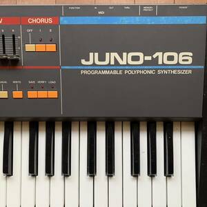 名機 Roland ローランド JUNO-106 アナログシンセサイザー　ポリフォニックシンセサイザー　テクノ系　ビンテージ楽器