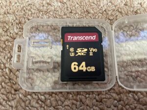【美品】Trancend SDカード 64GB UHS-II U3 V90 Class10①