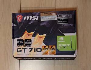 [ほぼ未使用] MSI GeForce GT710 1GD3H LP