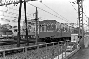 R0043-1【古い 鉄道 白黒 モノクロネガ】35mm 6コマ◇昭和40～50年代 潮風号 ※鉄道 駅 電車 汽車 蒸気機関車