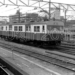 R0051-1【古い 鉄道 白黒 モノクロネガ】35mm 6コマ◇昭和47年 急行たてしな 急行かいじ クモニ83形 ※鉄道 駅 電車 汽車 蒸気機関車の画像5