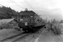 R0046-2【古い 鉄道 白黒 モノクロネガ】35mm 6コマ◇昭和40～50年代 飯田線? 急行アルプス ※鉄道 駅 電車 汽車 蒸気機関車_画像2