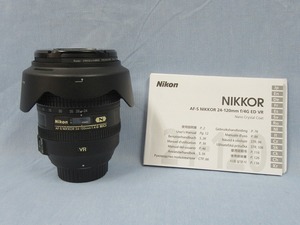 F2402　Nikon N AF-S NIKKOR 24-120mm 1:4G ED　Nano Crystal Coat SWM VR ED IF Aspherical 77 ニコン