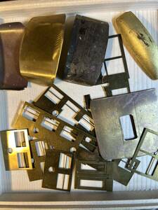  railroad model parts O gauge brass made o deco,. board, window etc., Junk position ... parts. 