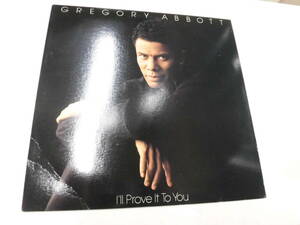 輸入盤LP GREGORY ABBOTT/I'LL PROVE TO YOU