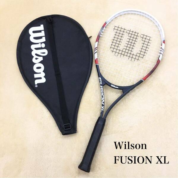 Wilson FUSION XL ウィルソン フュージョン テニスラケット 硬式 2 1/4 ヘッドカバー付き スポーツ用品