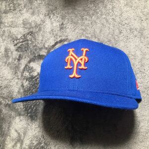 ニューヨーク メッツ ニューエラ NEWERA キャップ 帽子 7 5/8 60.6センチ 美品 千賀滉大 藤浪晋太郎 MLB メジャーリーグ プロ野球 大リーグ