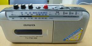 中古(ジャンク品) aiwa/アイワ ラジオカセットレコーダー RM-P303 02年製 [A-225]◆送料無料（北海道・沖縄・離島を除く)