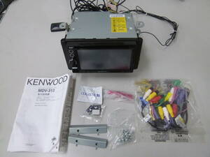 中古(ジャンク品) KENWOOD ケンウッド メモリーナビ MDV-313 2010年製 [A-206]◆送料無料（北海道・沖縄・離島を除く)