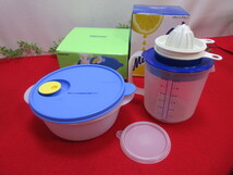 【OH7586/10】未使用・大量!!　豪華セット♪　Tupperware /タッパーウェア 保存容器9点まとめてセット　ミキシングセット/丸型/長方形など_画像7