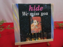 【OH7695/クリ】美品　hide　We　miss　you　本　17.3×19ｃｍ_画像1