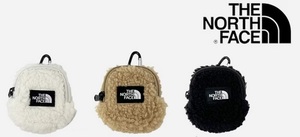 ◆新品◆THE NORTH FACE（ザ・ノースフェイス)◆ミニポーチ◆カラビナ付き◆フリースベージュ◆