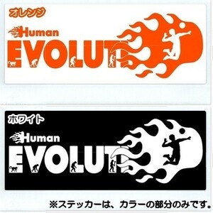 * thousand jpy and more postage 0*(20cm). on - person kind. evolution [ volleyball compilation ] originals te car, car sticker, car rear glass optimum (4)