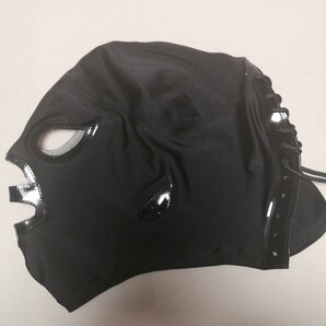 サント・ネグロ 黒特殊リクラ 試合用マスク メキシカンマスク伝説 黒い聖者の画像1