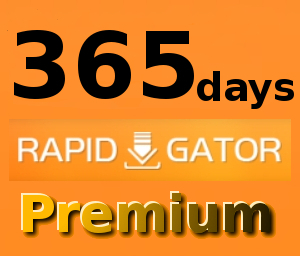 【自動送信】Rapidgator 公式プレミアムクーポン 365日間 初心者サポート