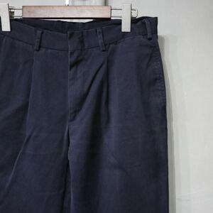 [ prompt decision ] Italy army military chino pants dark navy navy blue color old clothes 48R