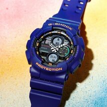 1円～ 1スタ通称EVA初号機カラーG-shock Gショック 美しすぎるパープル 逆輸入 新品未使用 本物200m防水メンズ腕時計カシオCASIOミリタリー_画像3