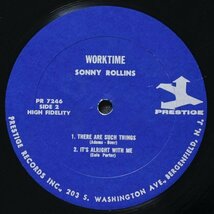 【米MONO盤】SONNY ROLLINS 紺ラベル WORKTIME ソニーロリンズ 名盤 PRESTIGE / RAY BRYANT / MAX ROACH_画像5